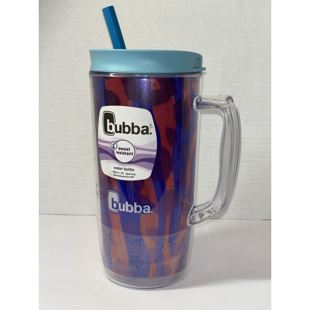 Bubba Tumbler Water Bottle 48 ounces Tutty Fruity Prismatic Zebra NEW Insulated